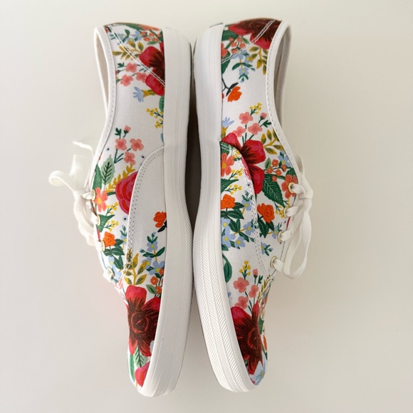 Keds x Rifle Paper Co Champion Wildrose White Floral Sneaker Size 9 NWOT - Picture 6 of 12